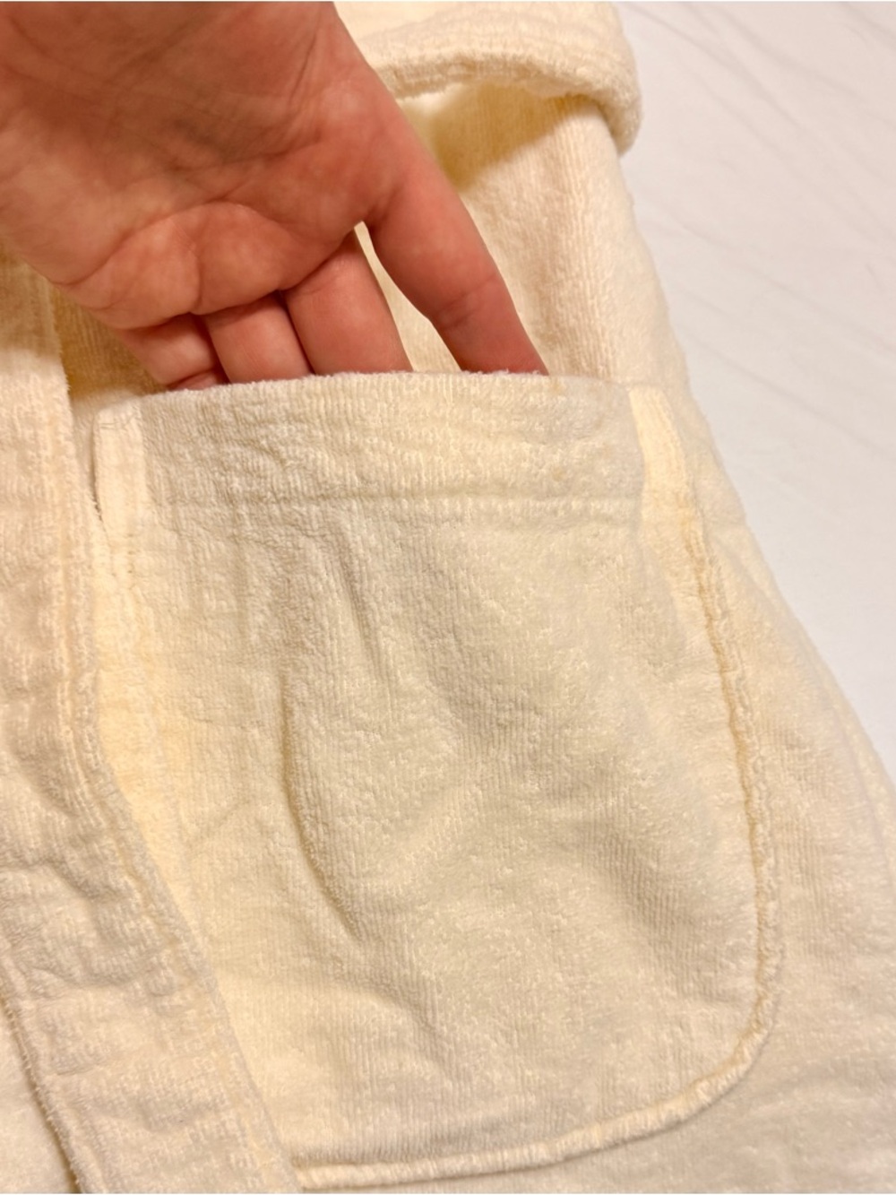 Secret Treasures Terry Bath Robe with Belt | Creamy Yellow - Picture 5 of 11